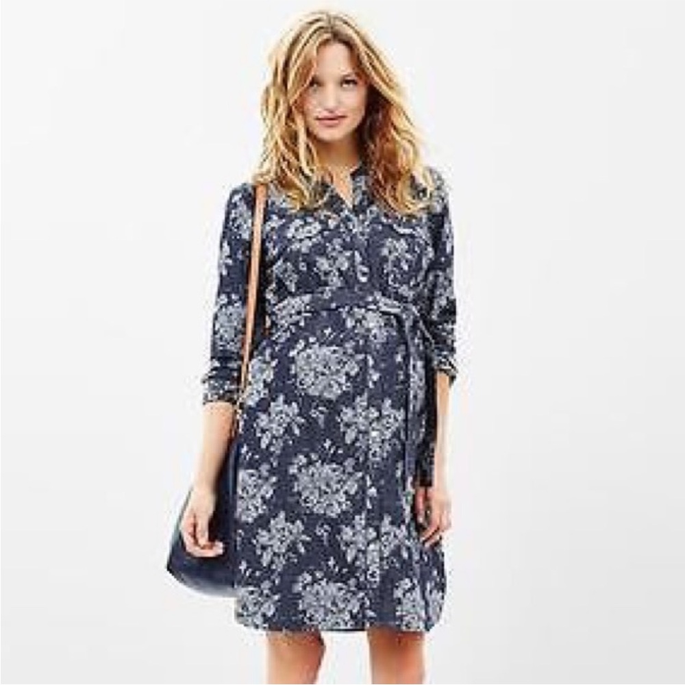 GAP Navy Blue Floral Dress